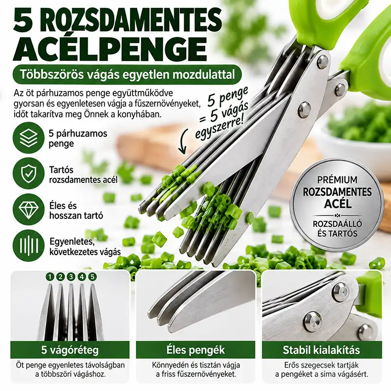 5 pengés fűszernövény-olló – Vágja fel a friss fűszernövényeket pillanatok alatt