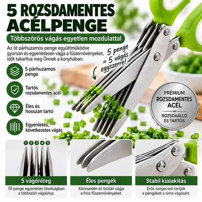 5 pengés fűszernövény-olló – Vágja fel a friss fűszernövényeket pillanatok alatt