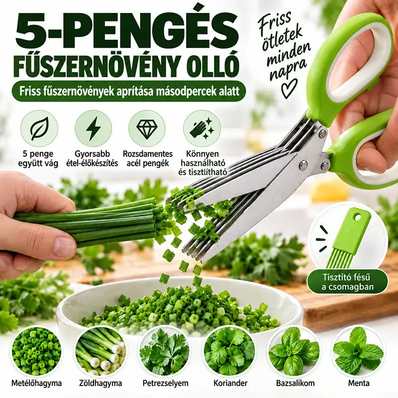 5 pengés fűszernövény-olló – Vágja fel a friss fűszernövényeket pillanatok alatt