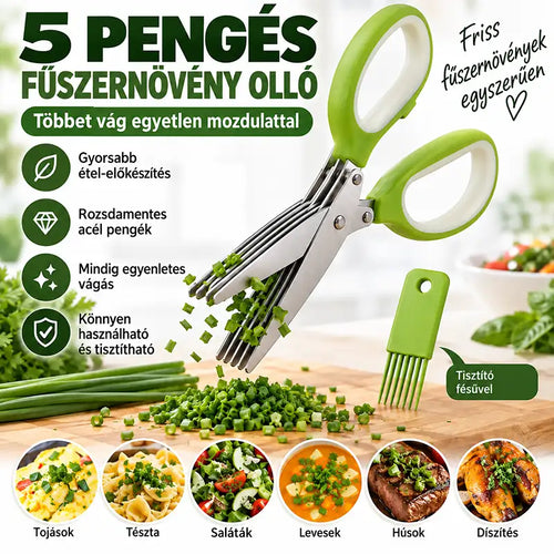5 pengés fűszernövény-olló – Vágja fel a friss fűszernövényeket pillanatok alatt
