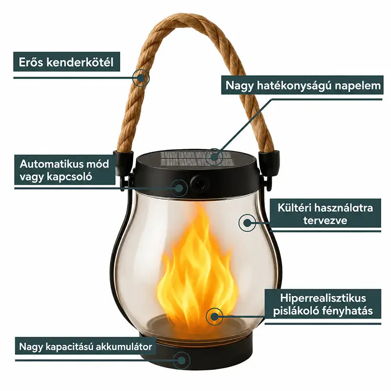 | 🔥 Utolsó esély, mielőtt elfogy! | 💡 Napelemes lánghatású lámpások – Nincs szükség vezetékezésre, alkonyatkor automatikusan bekapcsolnak! 🔥