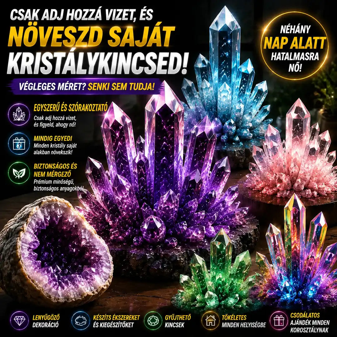 HUBUQ® 🪄Luxus Kristály Műhely – Prémium kristálynövesztő por🔮