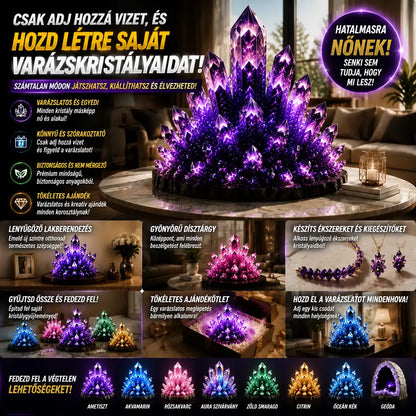 HUBUQ® 🪄Luxus Kristály Műhely – Prémium kristálynövesztő por🔮