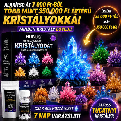 HUBUQ® 🪄Luxus Kristály Műhely – Prémium kristálynövesztő por🔮