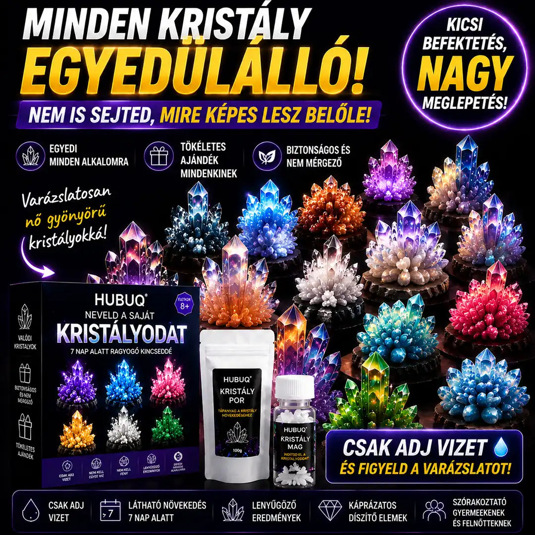 HUBUQ® 🪄Luxus Kristály Műhely – Prémium kristálynövesztő por🔮
