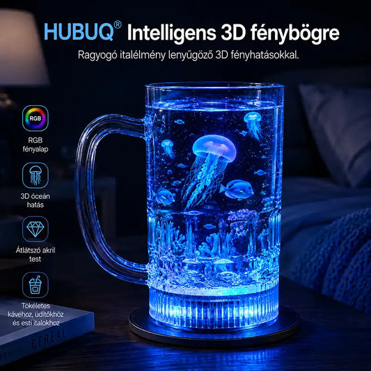 HUBUQ® 🪄 Intelligens világító akrilpohár