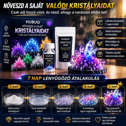 HUBUQ® 🪄Luxus Kristály Műhely – Prémium kristálynövesztő por🔮