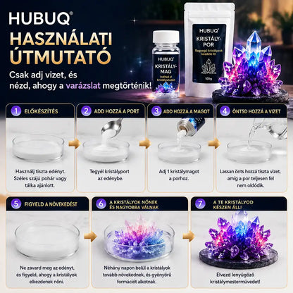 HUBUQ® 🪄Luxus Kristály Műhely – Prémium kristálynövesztő por🔮