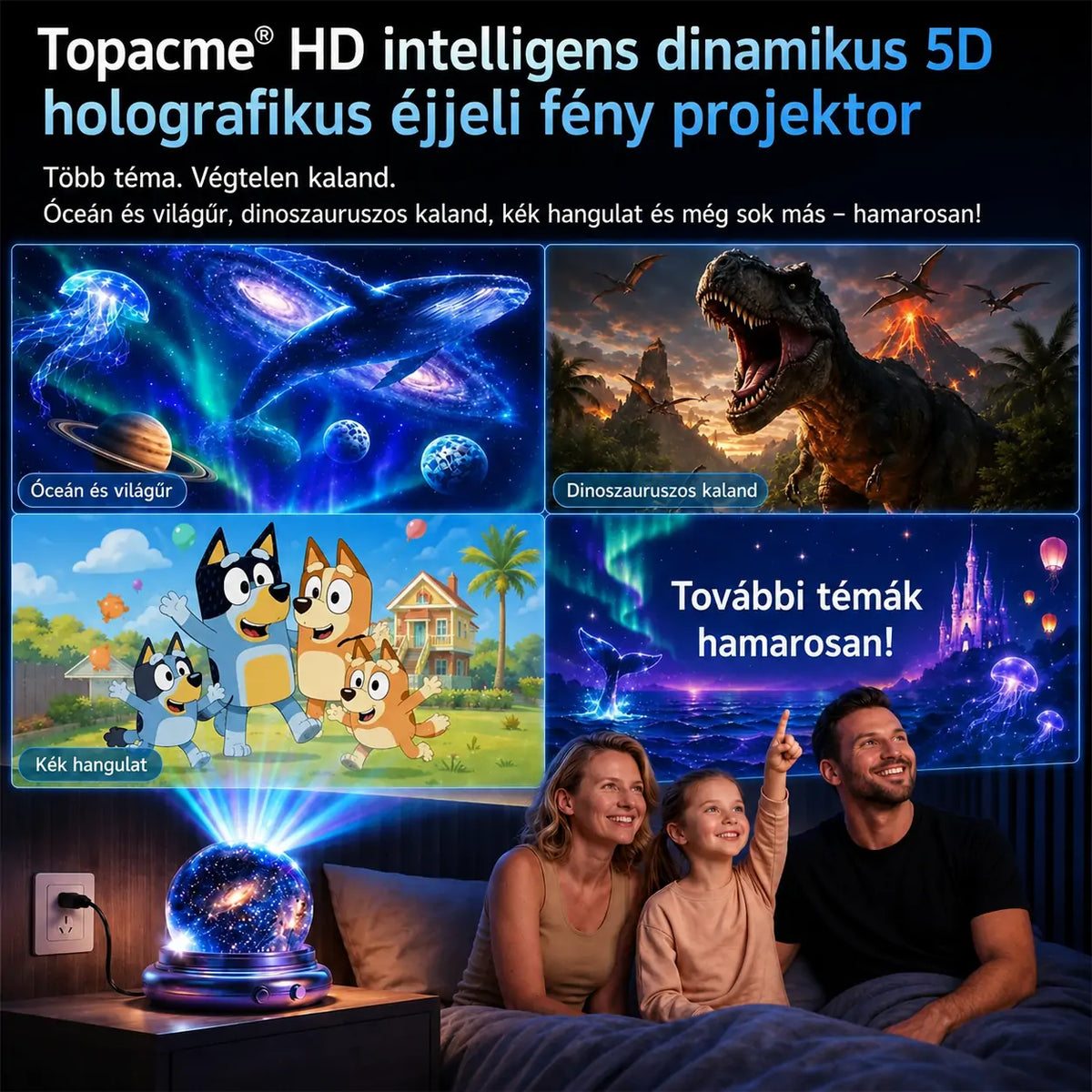🌌🔮 Topacme® Éjszakai fényprojektor🧸
