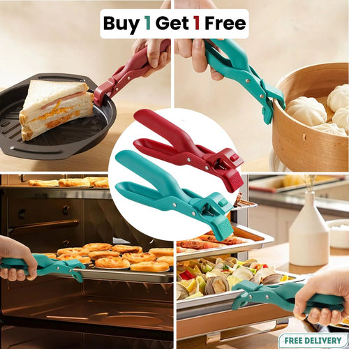 🔥Upgraded version with anti-slip and high heat resistance Hot Plate Gripper | Buy 1 Get 1 Free