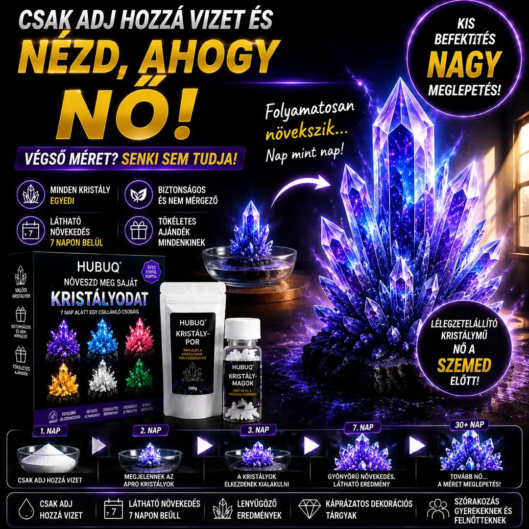 HUBUQ® 🪄Luxus Kristály Műhely – Prémium kristálynövesztő por🔮