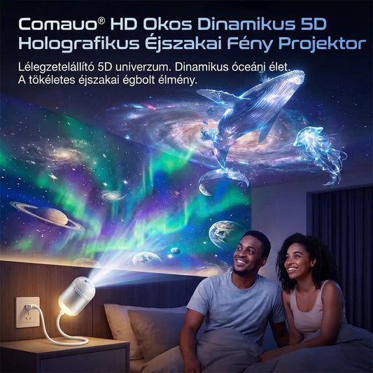 Comauo® Éjszakai Fény Projektor - 5D intelligens dinamikus holografikus projektor